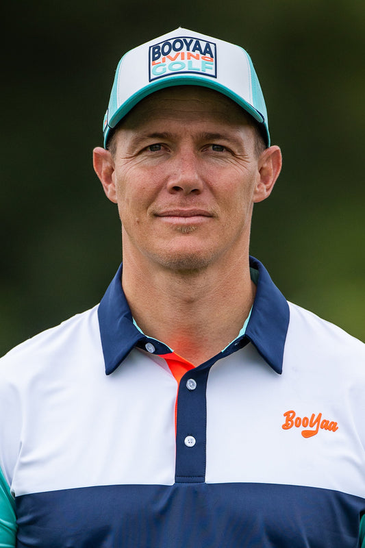 BooYaa Lifestyle Golf Cap – Fiji (Turquoise/White) – view 2